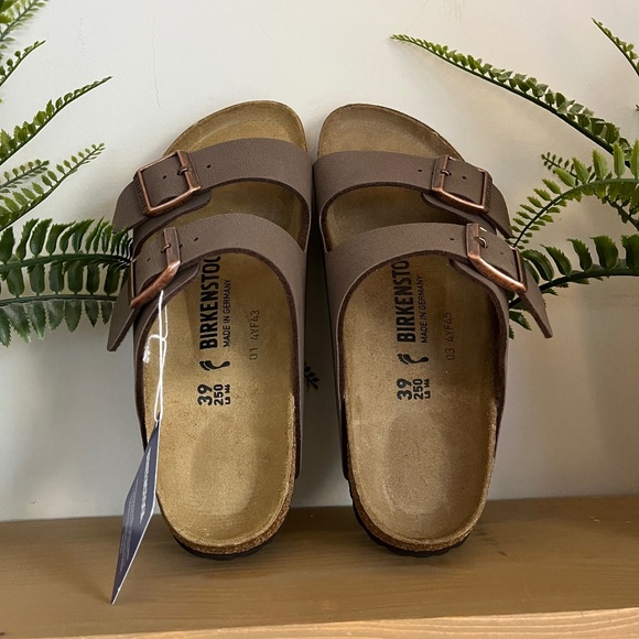 Brand new Birkenstock Arizona- Birkibuc - Mocha - Picture 2 of 6
